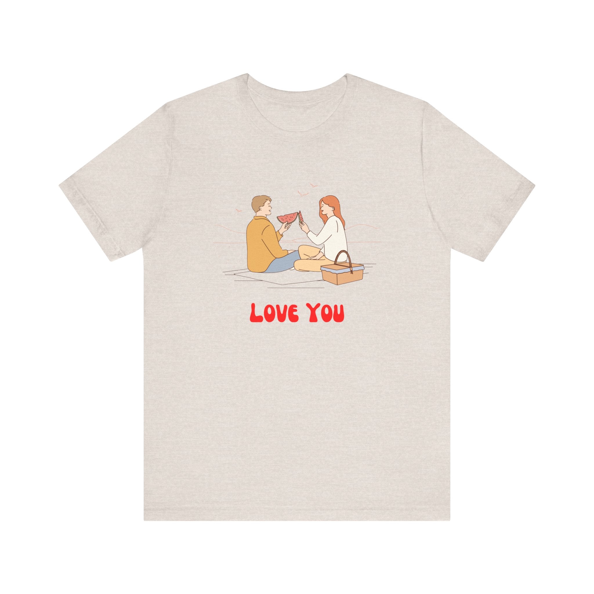 Love You Unisex Jersey Short Sleeve Tee  Soft, Comfortable  Stylish T-Shirt for Men  Women  Perfect for Valentine&