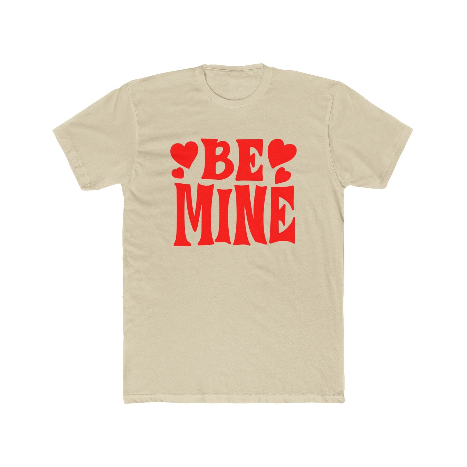 Be Mine Love Heart Unisex Cotton Crew Tee  Soft, Comfortable &amp; Stylish T-Shirt for Men  Women  Perfect for Valentine&