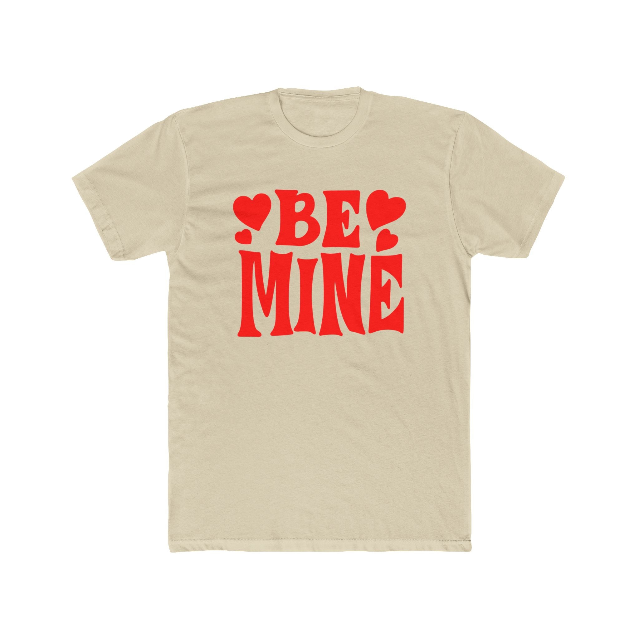 Be Mine Love Heart Unisex Cotton Crew Tee  Soft, Comfortable &amp; Stylish T-Shirt for Men  Women  Perfect for Valentine&