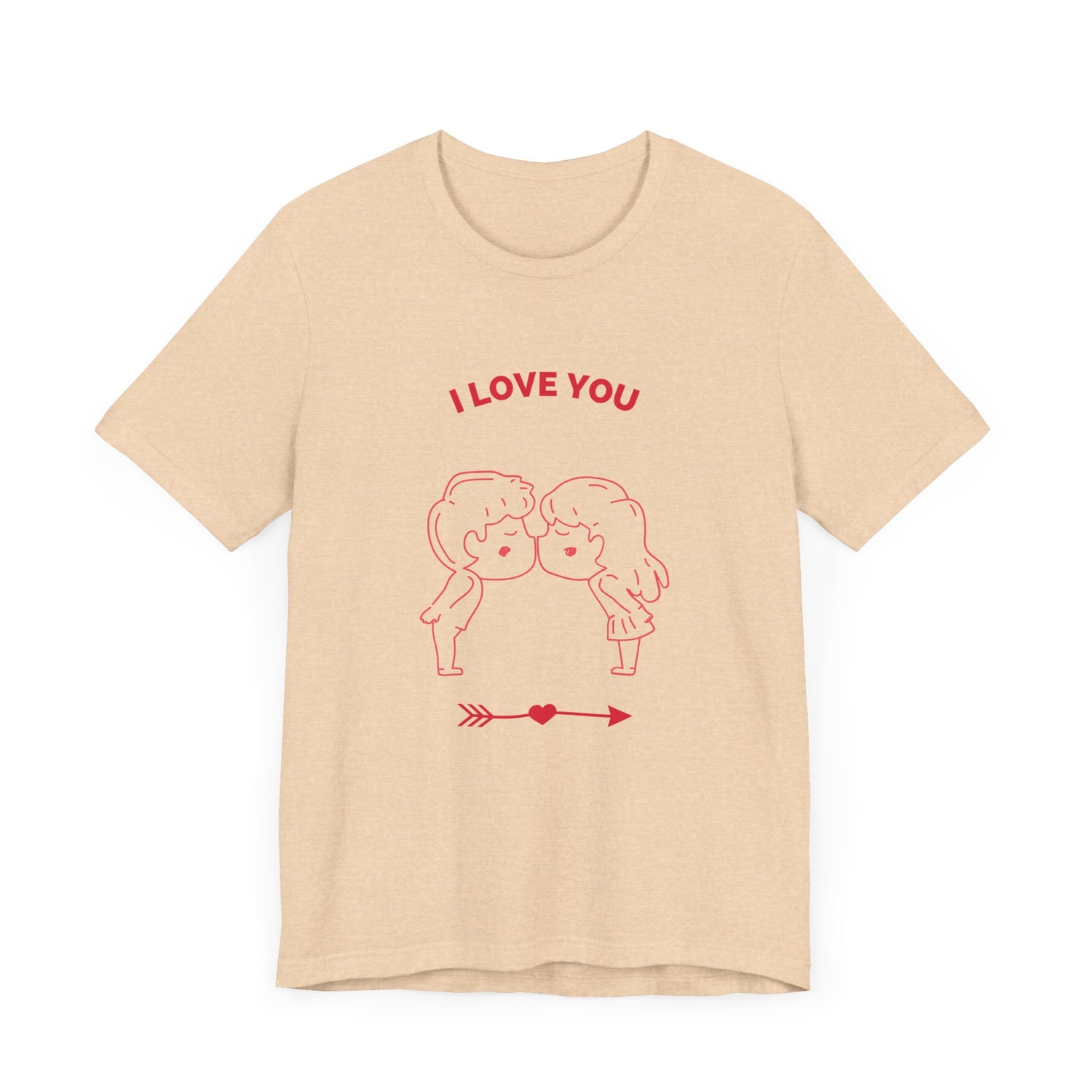 I Love You Unisex Jersey Short Sleeve Tee  Soft, Comfortable  Stylish T-Shirt for Men  Women  Perfect for Valentine&