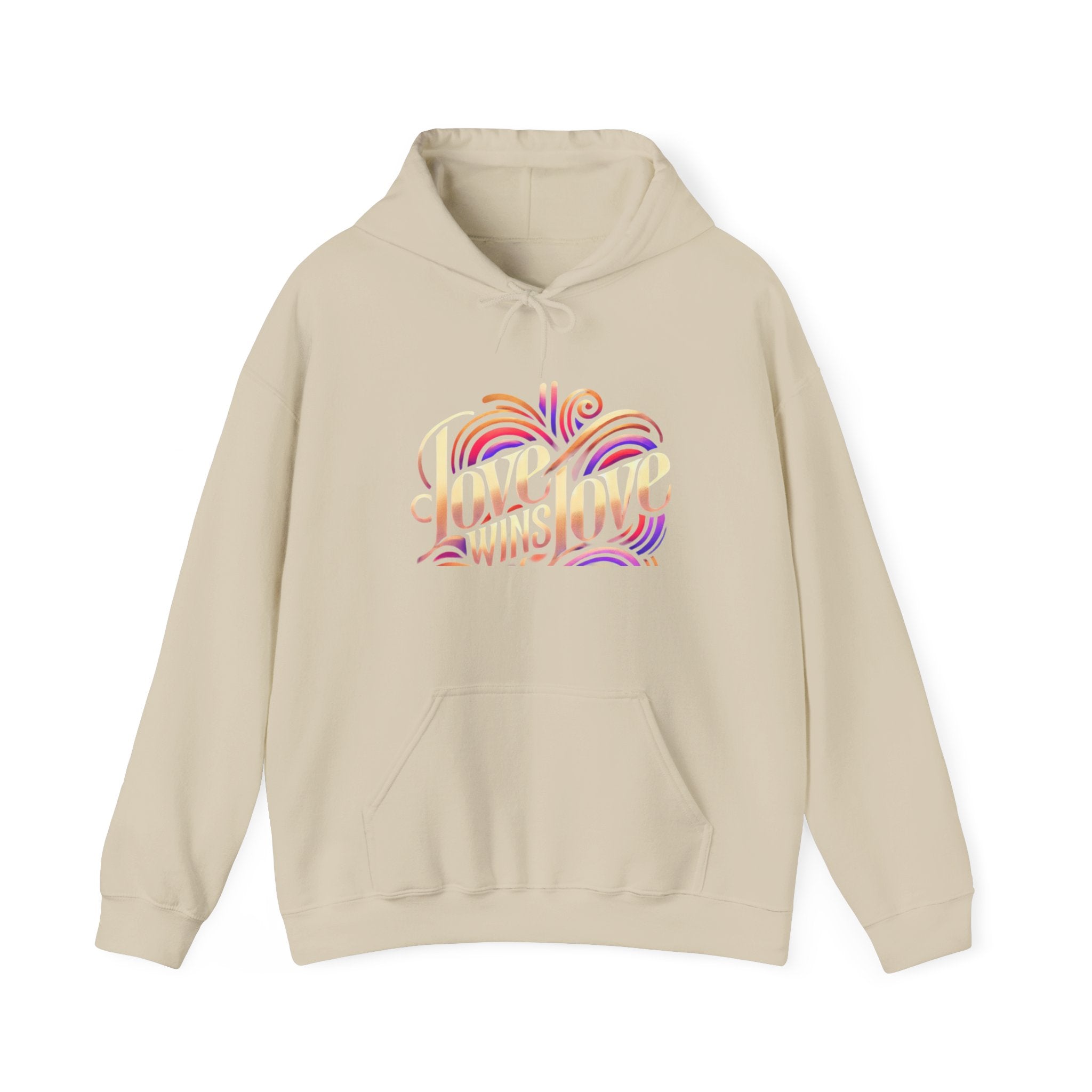 Love Win Unisex Heavy Blend™ Hooded Sweatshirt  Premium Quality, Comfortable  Stylish Hoodie for Men  Women | Perfect for Valentine&