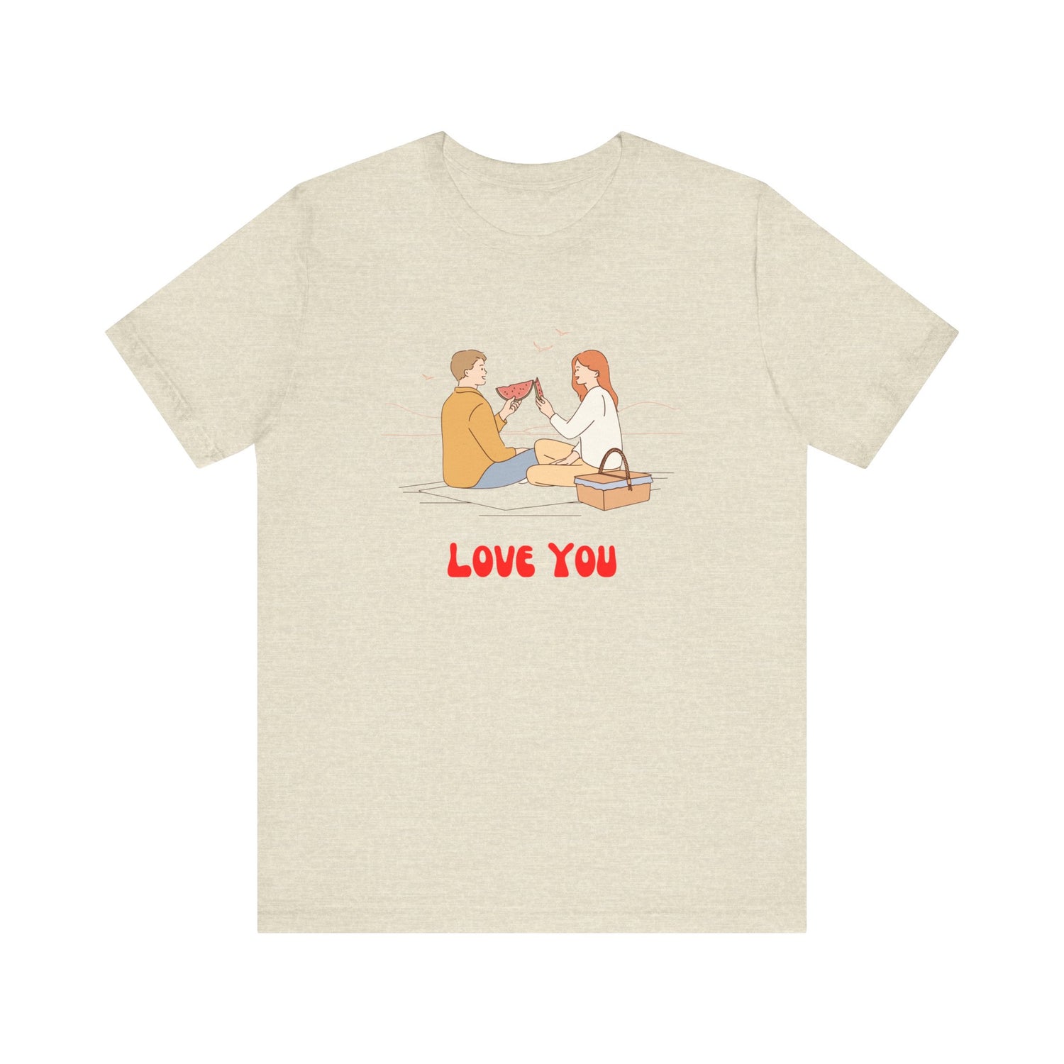 Love You Unisex Jersey Short Sleeve Tee  Soft, Comfortable  Stylish T-Shirt for Men  Women  Perfect for Valentine&