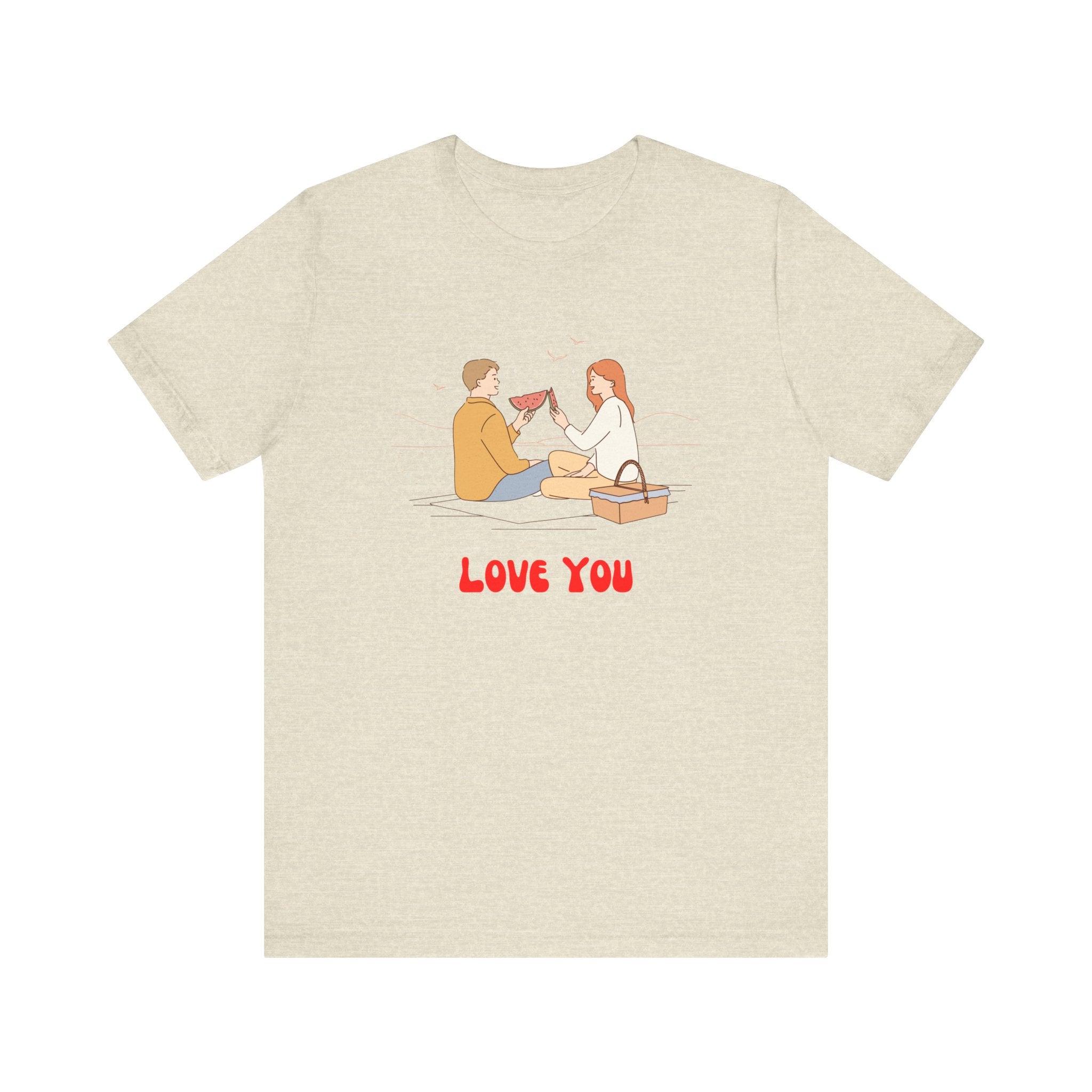 Love You Unisex Jersey Short Sleeve Tee  Soft, Comfortable  Stylish T-Shirt for Men  Women  Perfect for Valentine&