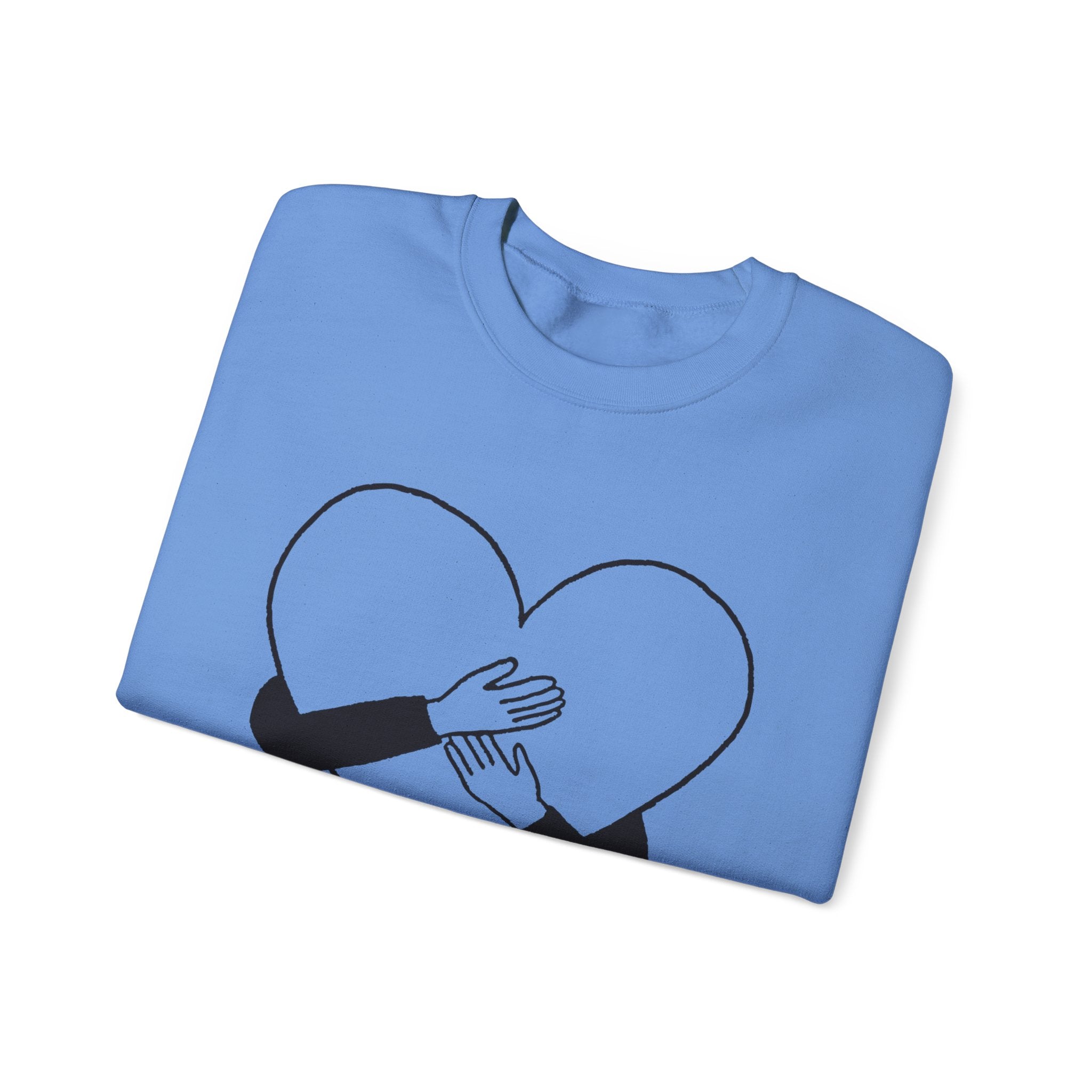 Hug and Kiss Unisex Heavy Blend Crewneck SweatshirtComfortable  Stylish Sweatshirt for Men  Women Perfect for Valentines Day